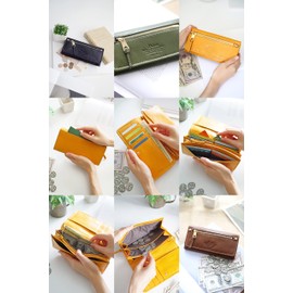 Dakota DA-34082 Women's Long Wallet, Genuine Leather, Braun