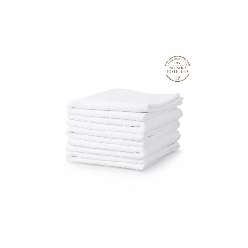 Toalla Facial 30x30cm 50gr Hotelera 100 Algodón Super Absorbente Suave
