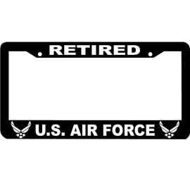 BLVD USAF RETIRED UNITED STATES AIR FORCE US U.S. AIR FORCE  License Plate Frame