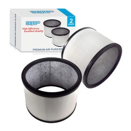 HQRP 2-Pack HEPA Filter compatible with Dyson Pure Cool Link Desk DP01 & Pure Hot+Cool HP01 HP02 Heater + Fan, 968125-03 EVO Filter Replacement