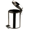 Zodiac Stainless Steel Pedal Bin, 3 Liters, Silver