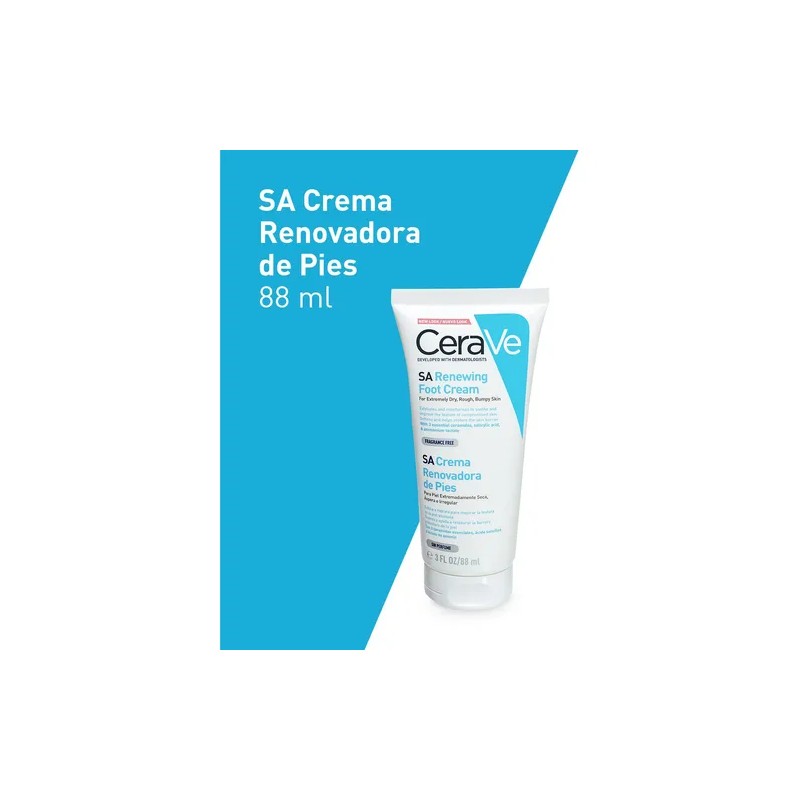 Crema Renovadora Cerave Hidratante Para Pies - 88 Ml