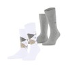 Burlington Men's Everyday Mix Socks 2-Pack M SO Cotton Patterned