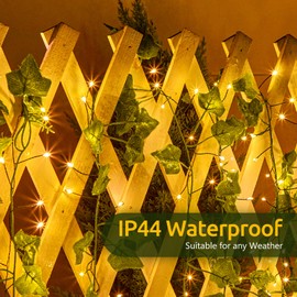 2Pack Fairy Lights Battery Operated, 10 FT 120LED Twinkle Firecracker String Lights with Timer, 8 Lighting Modes Warm White Cluster Lights for DIY Outdoor Wreath Wedding Decoration, Green Wire