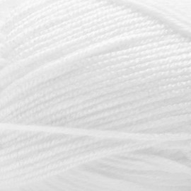 Estako DailyKnit-DK - Hilo acrílico 100% antibolitas - Suave DK peso ligero #3 - (3.5 onzas / 273 yardas) - para tejer y ganchillo (80001 - blanco)