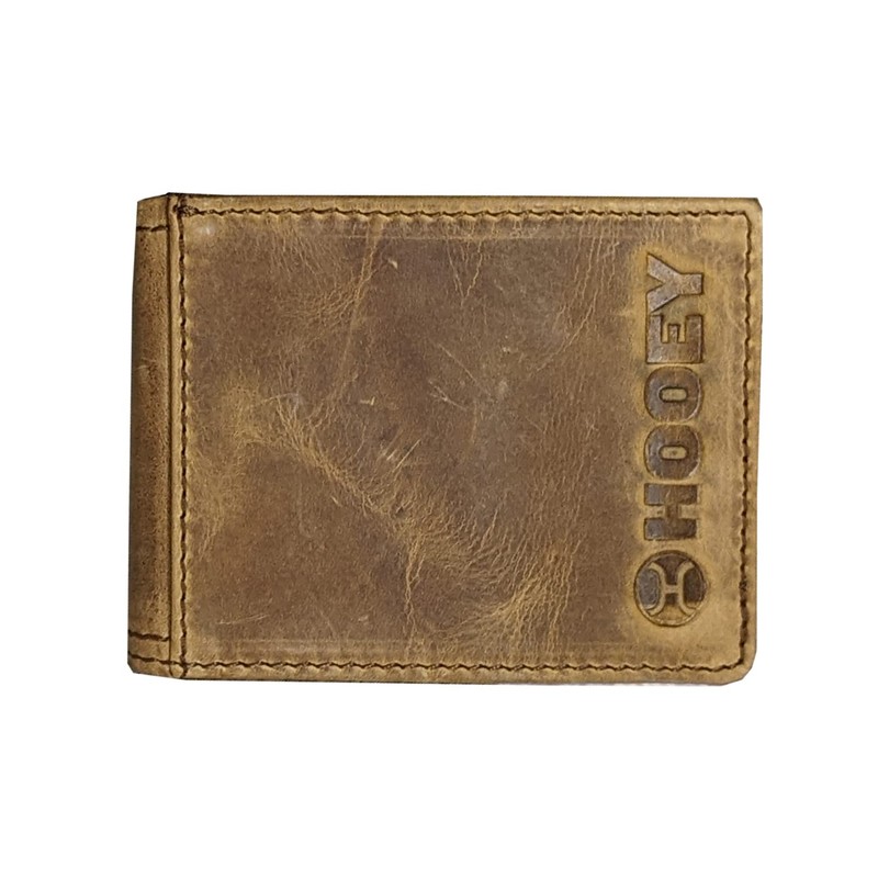 HOOEY Bi-Fold Leather Men's Wallet (Hands-Up - Sunset Serape)