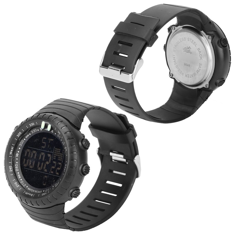 Digital Sports Watch Night Light Waterproof Multiple Functions Electronic Watch