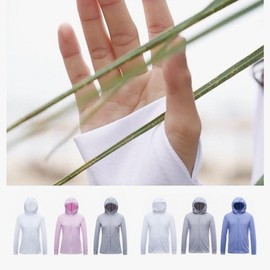 UV Protection Couple Cardigan for Men and Women Rash Guard Men L/White