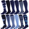 Shyyween 12 Pairs Men Dress Compression Socks Knee High Light