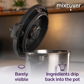 mixcover Lid Holder Compatible with Monsieur Cuisine Connect and Monsieur Cuisine Smart Lid, Drip Protection for Standing and Dripping, Accessories for Monsieur Cuisine Connect Monsieur Cuisine Smart