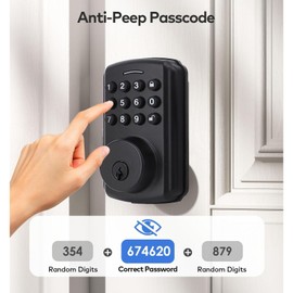 Elektronisches Türschloss Smart mit Keypad, Code, Schlüssel und APP-Steuerung, IP54 Sicherheitsschloss