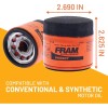 FRAM Extra Guard PH6607, 10K Mile Change Interval Spin-On Oil