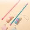 ZAAWUUT 2-Pack Cat Wand Toys,Interactive Play Stick with Elastic Rope