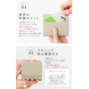 OTSUTOTSU Women's Genuine Leather Mini Wallet, Compact, Skimming Prevention, Trifold
