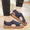 Euyqs Nursing Slippers, Wide Design, Velcro Adjustable, Easy to Wear,