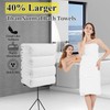 4 Piece Bath Towel Oversized Bath Sheet 35"x70" White Bathroom