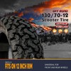 130/70-12 Scooter Tires Front/Rear Knobby Tires 130 70 12 Tubeless