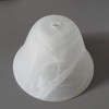 Replacement Shade Bell Glass for Table Lamp, Alabaster-Coloured, White, Classic