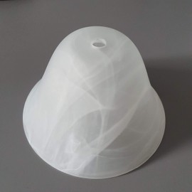 Replacement Shade Bell Glass for Table Lamp, Alabaster-Coloured, White, Classic Lamp Glass, Replacement Glass Lampshade for Table Lampshade, Bedside Lamp, Lamps Replacement Glass Shop