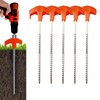 5Pcs Screw-in Tent Stakes, Outdoor Camping Tent Stakes, Heavy Duty