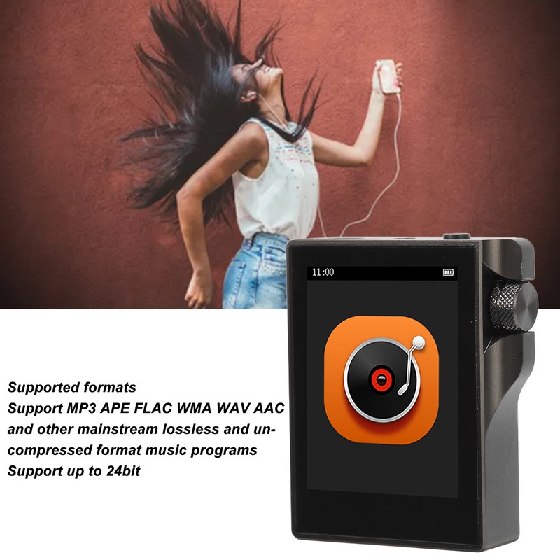 MP3 Player 2.4 Inch Touch Screen HiFi Lossless DSD High