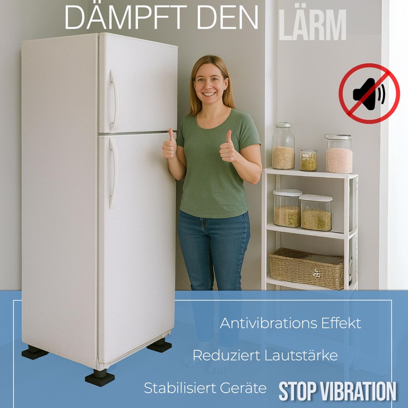 Vibration Damper as Washing Machine Underlay and Anti-Vibration Mat, Non-Slip