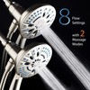 AquaCare Magneton High-Pressure 8-mode Handheld Shower Head with Magnetic Guidance