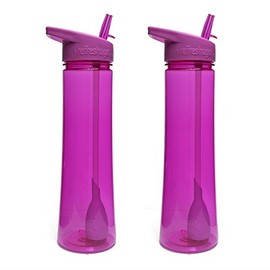 refresh2go 1050-P-2pk Sleek Pink 2 Filtered Water Bottle, 2-Pack, Royal 22 oz