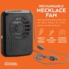 O2COOL Portable Neck Personal Travel USB Battery Powered Adjustable Lanyard
