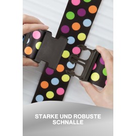 Wenter.S Luggage Straps - Unique Luggage Strap - Premium Luggage Strap for Customizing Your Suitcase - Strap in Stylish Designs - Luggage Strap - Practical Luggage Strap Black