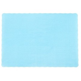 Party Favors Plus 50 Light Blue Paper Placemats Scalloped Edge 10x14