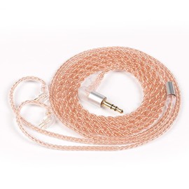 [KBEAR 4860] TFZ 3.5mm Re-Cable, 4-Core Pure Copper, Cable, 0.14 inch (3.5 mm) Earphone Upgrade Cable, Earphone Replacement Cable, Compatible with TxBEAR-MONICA, TEQUILA-1, S2-PRO, LIVE-1M, T2-GALAXY,
