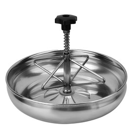 TOPINCN Comedero para Lechones de Acero Inoxidable, Duradero y Fácil de Limpiar, Diseño Profundo con Cuatro Ranuras para Cerdos Lechones