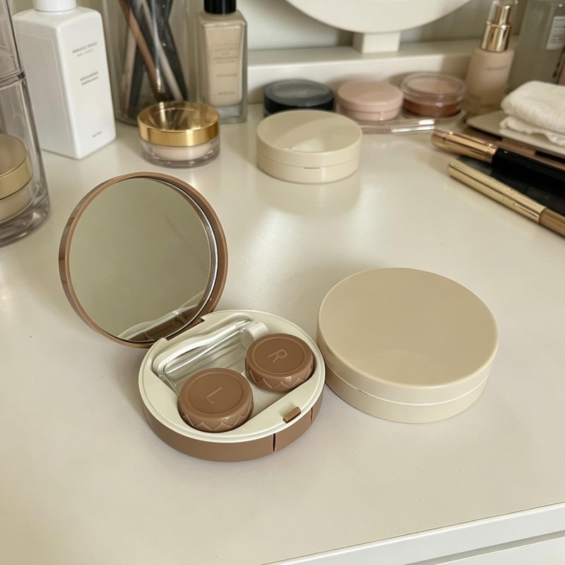 Contact Lens Case, Leakproof Cute Travel Kit Contact Lenses Applicator