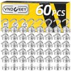 VNDUEEY 60 Pack Strong Magnetic Hooks, 25Lbs Magnet Hooks Heavy
