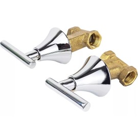 Cnx Juego De 2 Llaves Para Regaderas Con Acabado Cromado