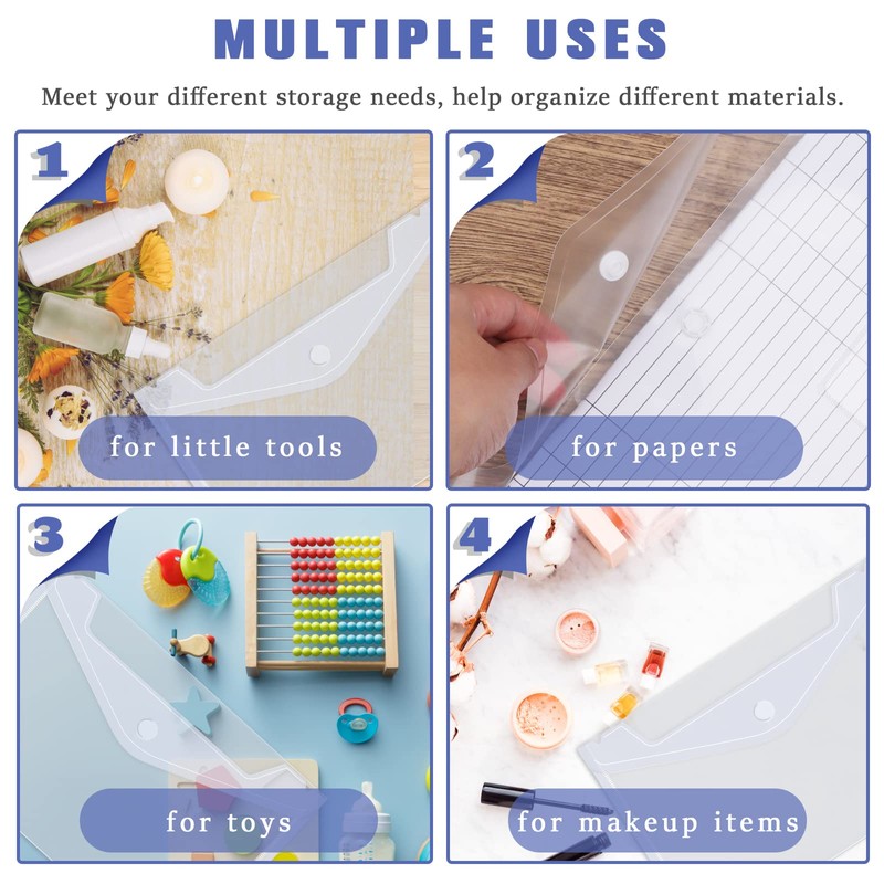 Pack of 21 Document Folders A5 with Press Stud, A5