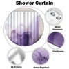 VentuCoven Marble Shower Curtain Purple Marble Shower Curtain for Room