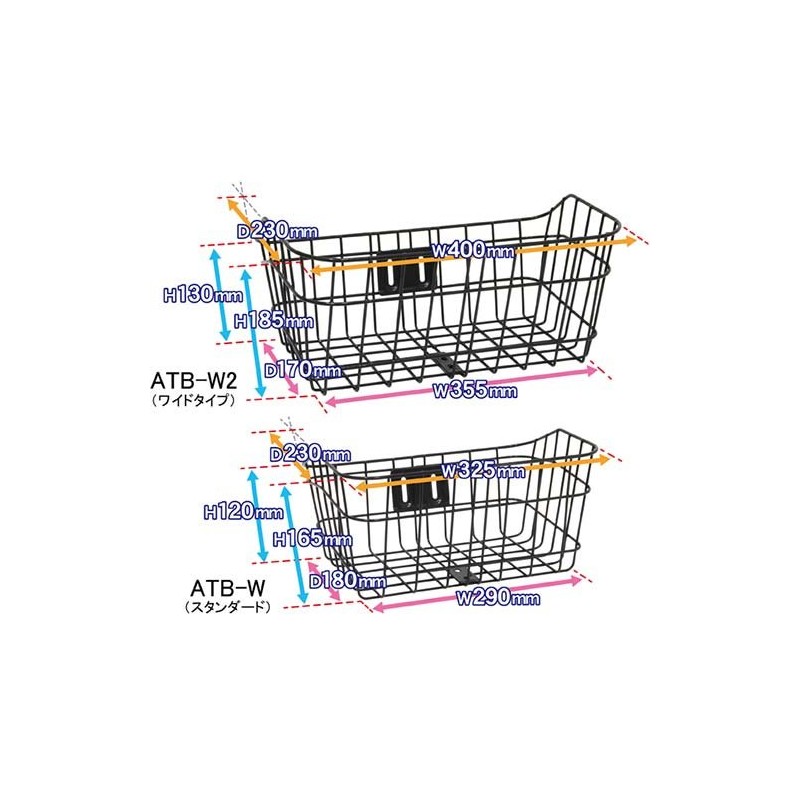 PALMY ATB Wire Basket, Clear