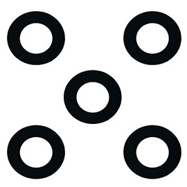 Sterling Seal CRG7157.600.031.300X5 7157 60 Durometer Ring Gasket 6" Pipe Size, 1/32" Thick, Pressure Class 300#, 6.62" ID, EPDM (Pack of 5)