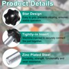 sourcing map 8pcs Star Clamping Knobs with Nuts Washers, M10