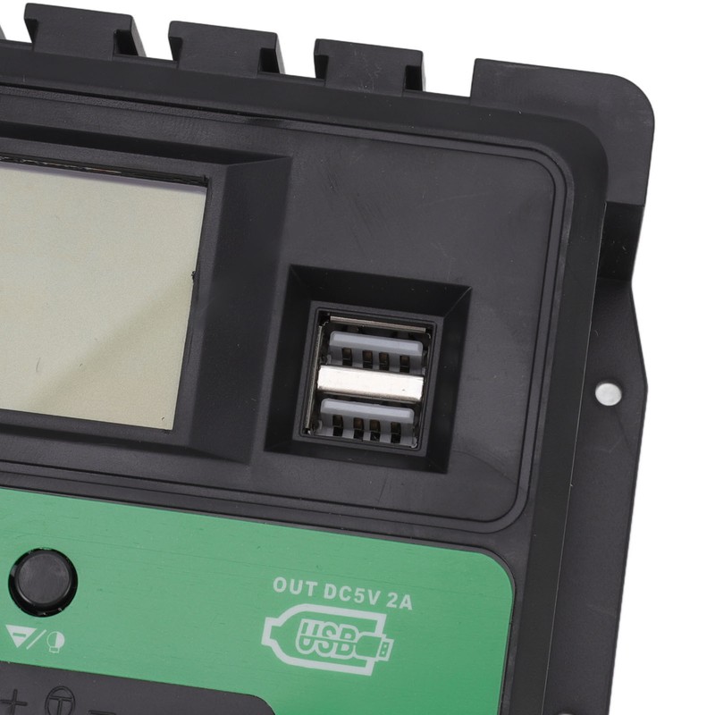 Solar Controller 12V 24V Charge Discharge PV Regulator LCD Display