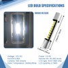 Lyxheth 6PCS 28mm 29mm 6614F Festoon LED Car Bulb, Car