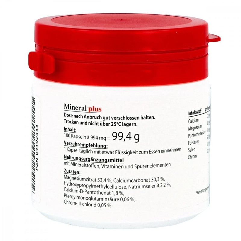 Hypo a mineral Plus Capsules Pack of 100 Capsules