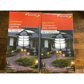 Malibu 2 Malibu landscape light cs7ct4 nautical look path light black cast metal  NEW