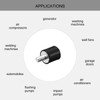 sourcing map Rubber Mounts 10pcs M3 Male/Female Vibration Isolator Shock
