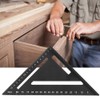 Woodworking Triangular Ruler Aluminum Alloy Industrial Protractor Tools 0~90° 1mm150mm