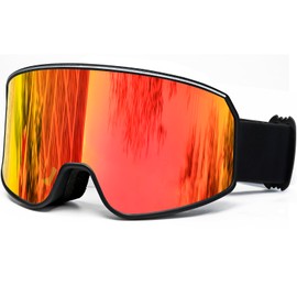 SPOSUNE Ski Goggles Over Glasses with Dual lens | Anti-fog Anti-UV Snow Goggles for Men Women Youth Skiing Snowmobile