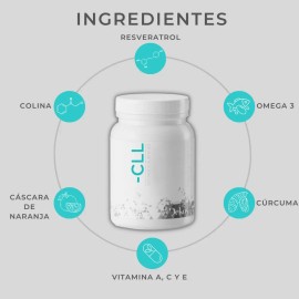 Colina Cúrcuma Resveratrol Polvo Dekos Nutricosmetica Sabor Naranja