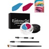 Eyebrow Pomade Brow Gel,2-in-1red &Blue Eyebrow Color with Brushes,Long-Lasting Waterproof